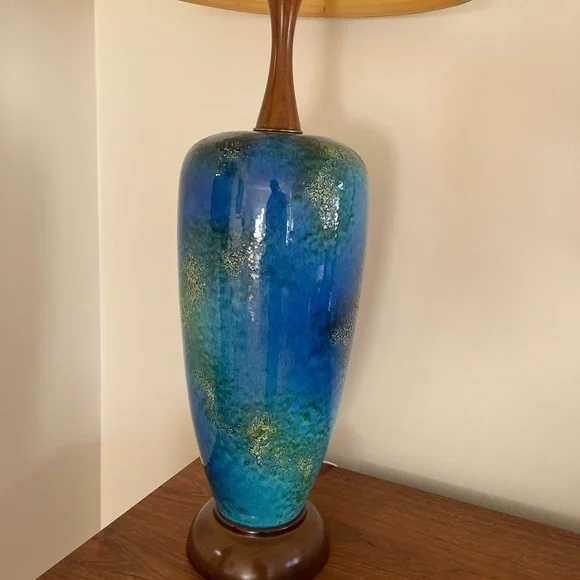 MCM Royal Haeger Etruscan glaze table lamp - Picture 8 of 10